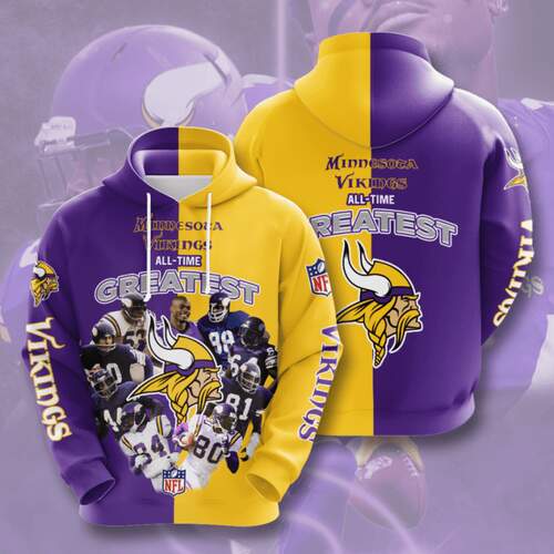 Amazon Sports Team Nfl Minnesota Vikings Hoodie 3D