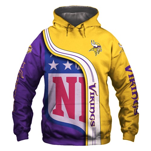 Amazon Sports Team Nfl Minnesota Vikings Hoodie 3D
