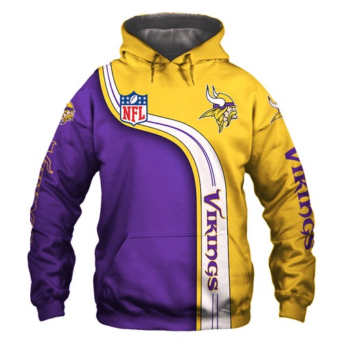 Amazon Sports Team Nfl Minnesota Vikings Hoodie 3D