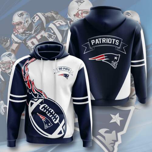 Amazon Sports Team Nfl New England Patriots Hoodie 3D
