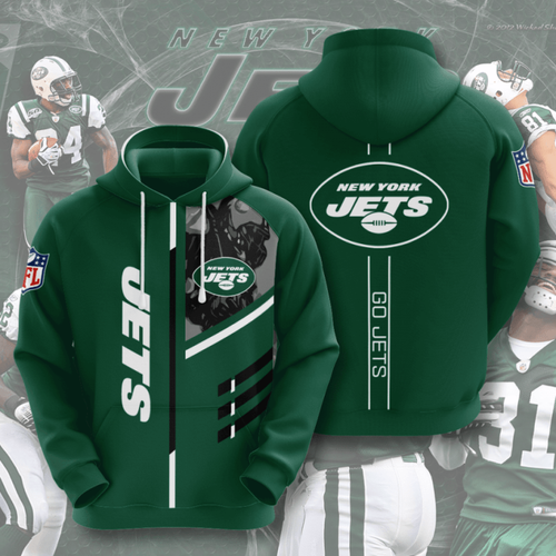 Amazon Sports Team Nfl New York Jets Hoodie 3D