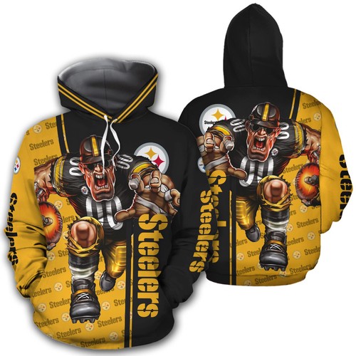 Amazon Sports Team Nfl Pittsburgh Steelers Hoodie 3D