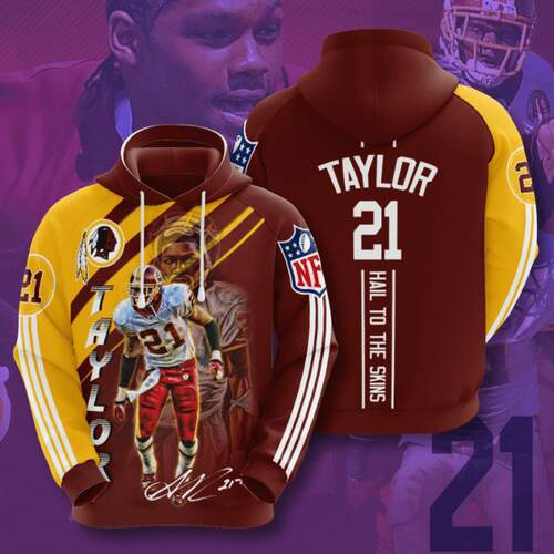 Amazon Sports Team Nfl Washington Redskins Hoodie 3D
