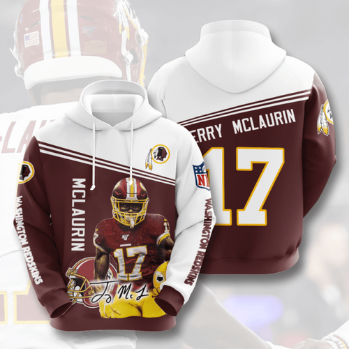 Amazon Sports Team Nfl Washington Redskins Hoodie 3D