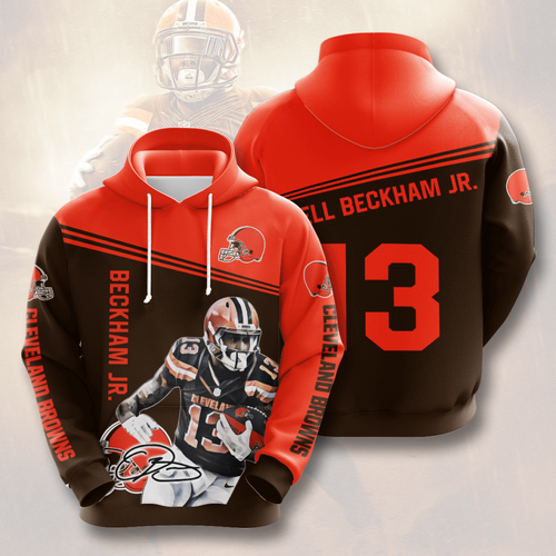 Amazon Sports Team Odell Beckham Cleveland Browns Hoodie 3D