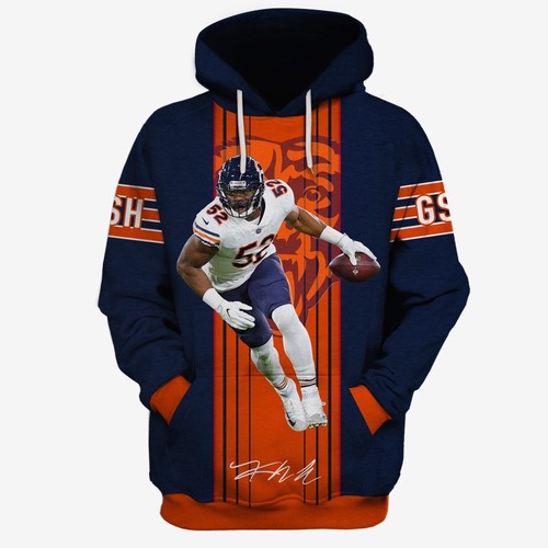 Amazon Sports Team Official Chicago Bears Nfl Hoodie 3D