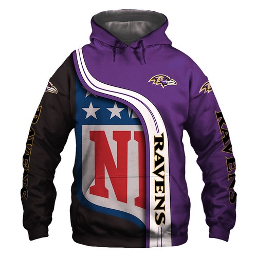 Amazon Sports Team Official Nfl Baltimore Ravens Hoodie 3D