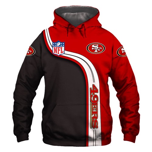 Amazon Sports Team Official Nfl San Francisco Hoodie 3D
