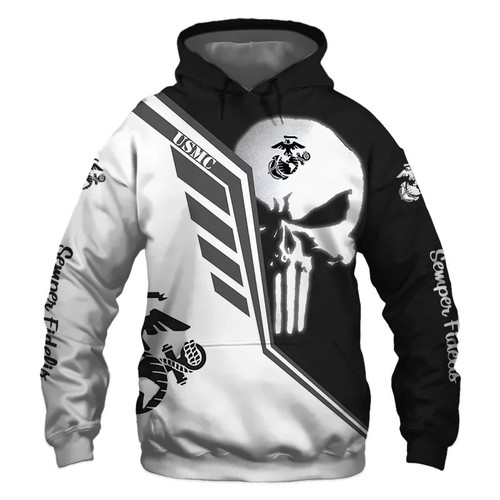 Amazon Sports Team Official U.s Marines Hoodie 3D