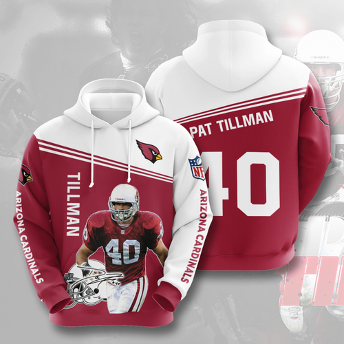 Amazon Sports Team Pat Tillman Arizona Cardinals Hoodie 3D