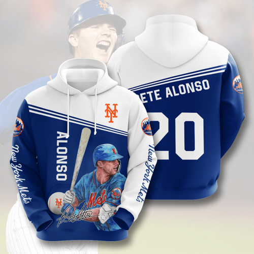 Amazon Sports Team Pete Alonso New York Mets Hoodie 3D
