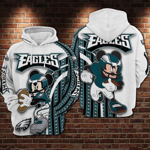 Amazon Sports Team Philadelphia Eagles Nfl Mickey Hoodie 3D