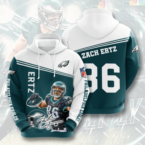 Amazon Sports Team Philadelphia Eagles Zach Ertz Hoodie 3D
