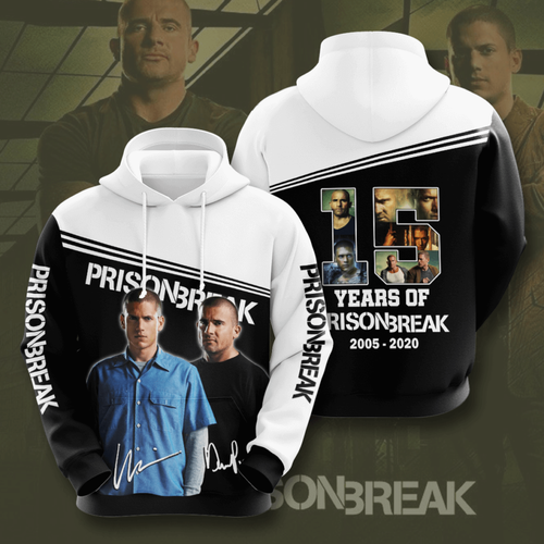 Amazon Sports Team Prison Break Movie Character Anniversary Hoodie 3D