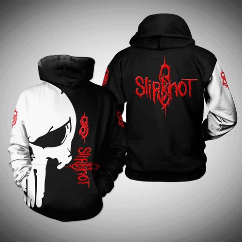 Amazon Sports Team Punisher Skull Slipknot Hoodie 3D