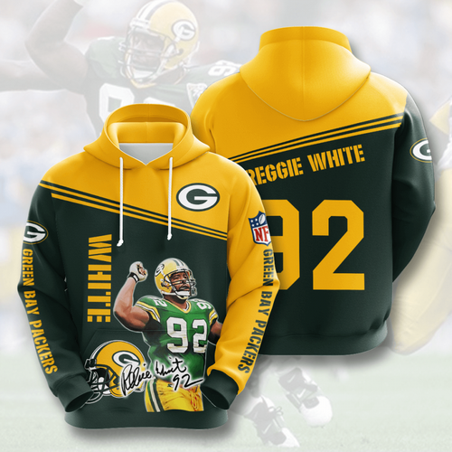 Amazon Sports Team Reggie White Green Bay Packers Hoodie 3D