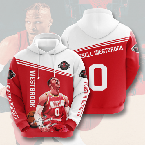 Amazon Sports Team Russell Westbrook Houston Rockets Hoodie 3D