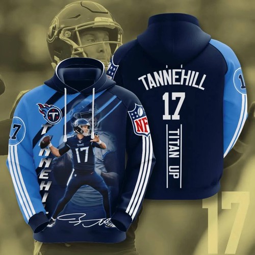 Amazon Sports Team Ryan Tannehill Tennessee Titans Nfl Hoodie 3D