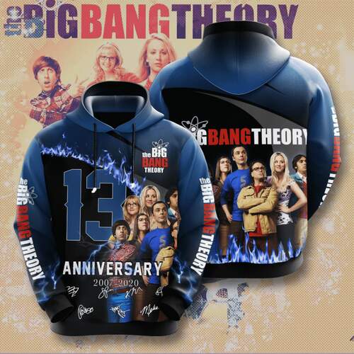 Amazon Sports Team The Big Bang Theory Movie Character Anniversary Hoodie 3D