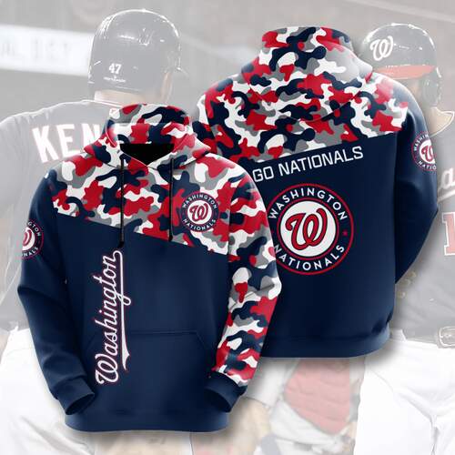 Amazon Sports Team Washington Nationals Hoodie 3D