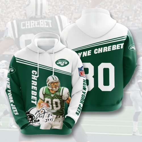 Amazon Sports Team Wayne Chrebet New York Jets Bilal Powel Hoodie 3D