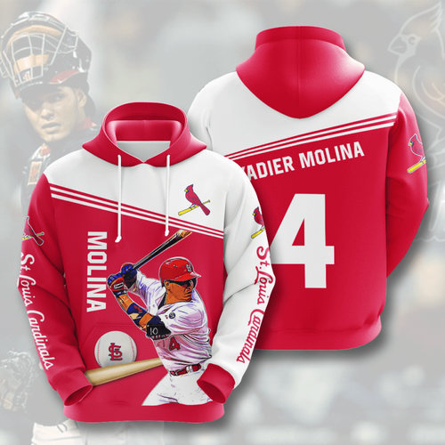 Amazon Sports Team Yadier Molina St Louis Cardinals Hoodie 3D