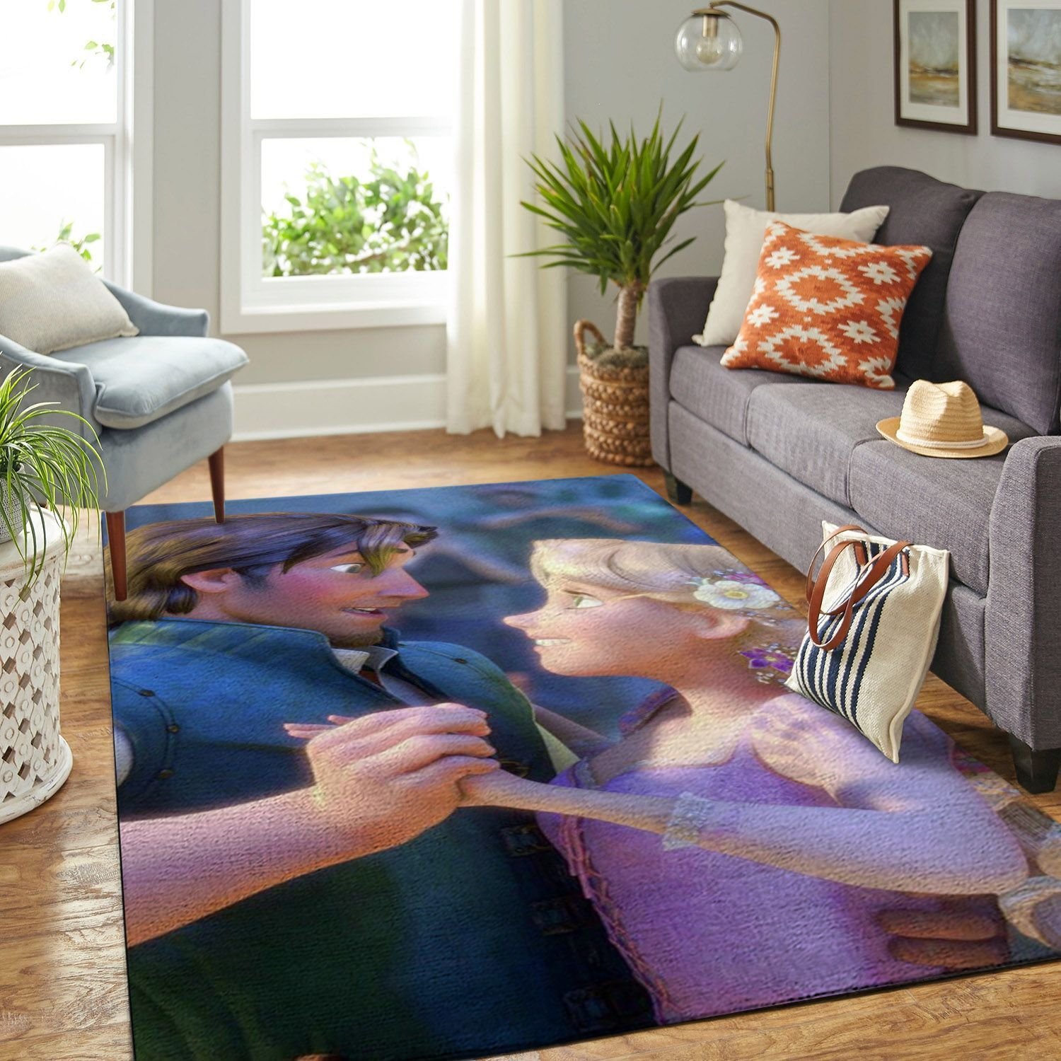 Amazon Tangled Disney Movie Living Room Area Rug