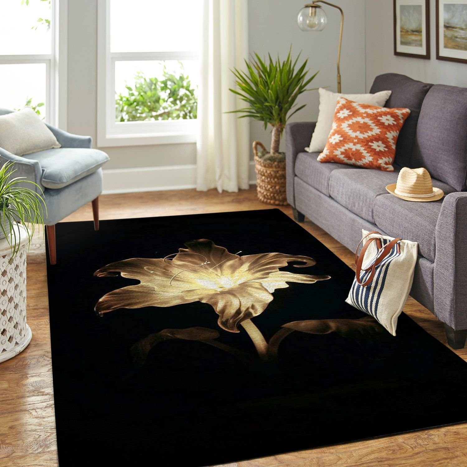 Amazon Tangled Magic Flower Disney Movie Living Room Area Rug