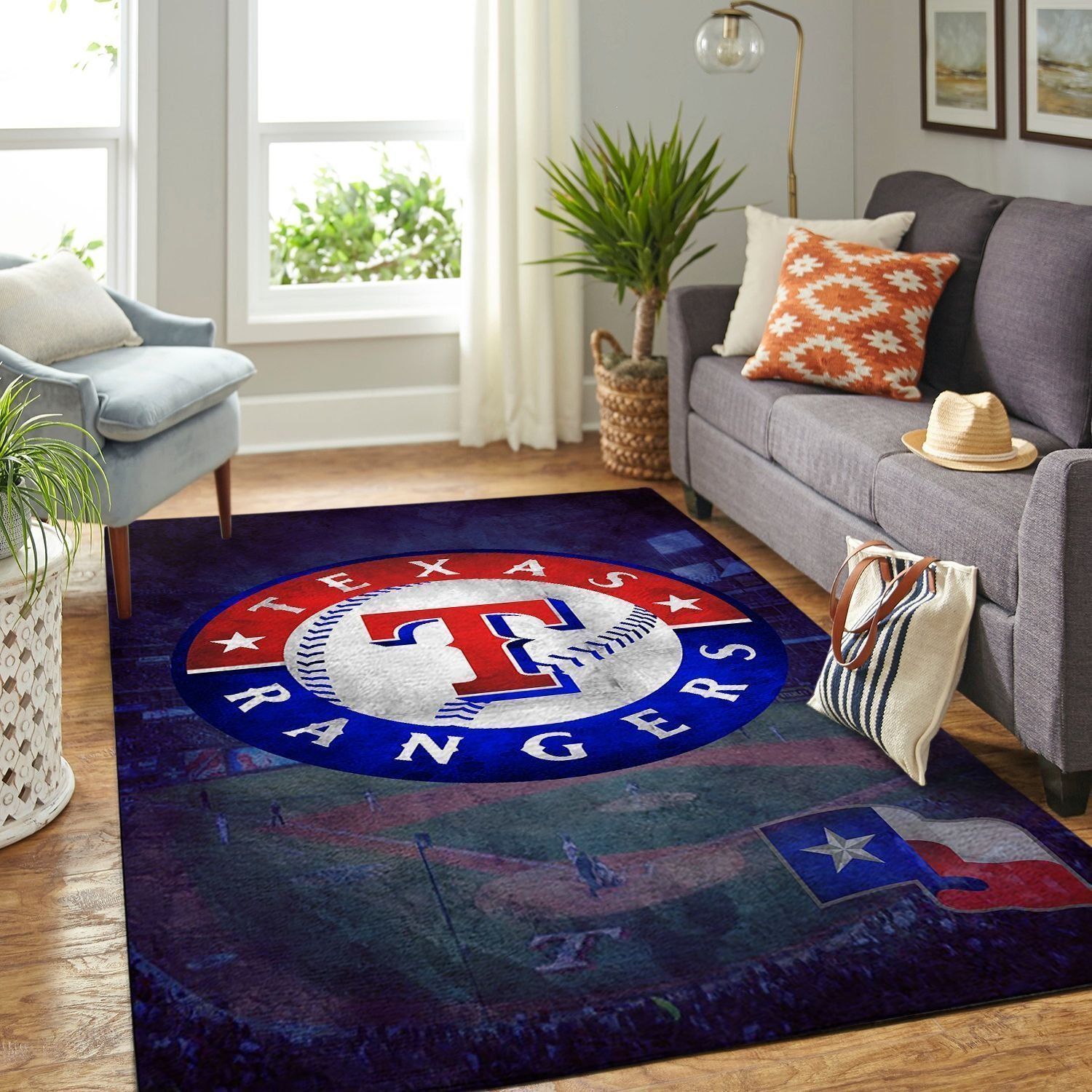 Amazon Texas Rangers Living Room Area Rug