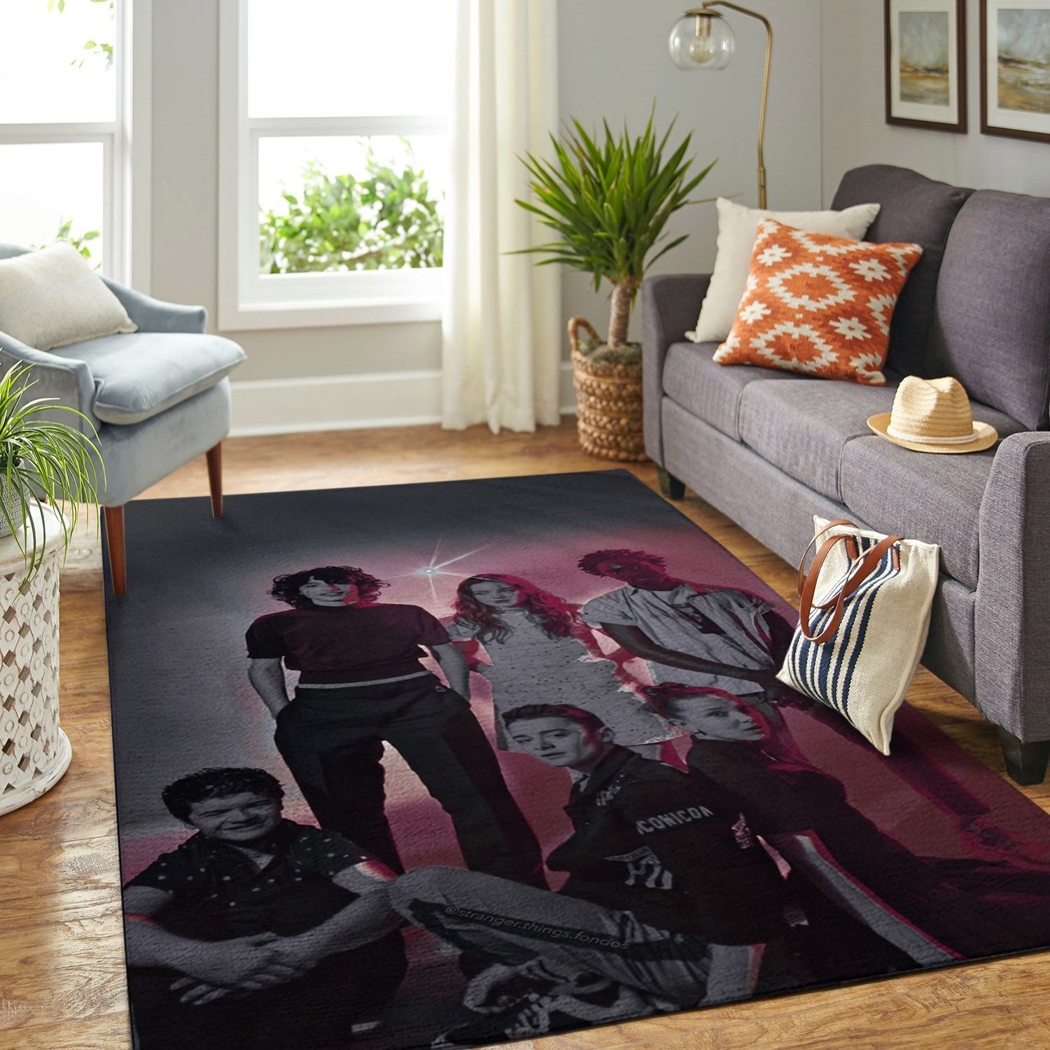 Amazon The Stranger Things- Netflix Teen Movie Living Room Area Rug