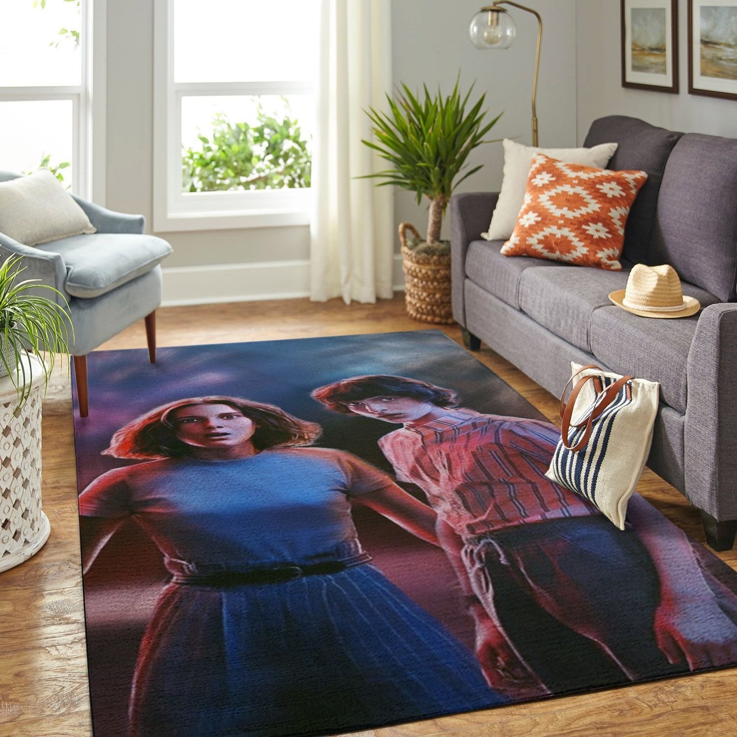 Amazon The Stranger Things- Netflix Teen Movie Living Room Area Rug