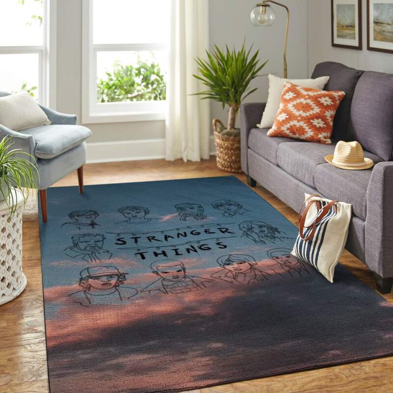 Amazon The Stranger Things- Netflix Teen Movie Living Room Area Rug