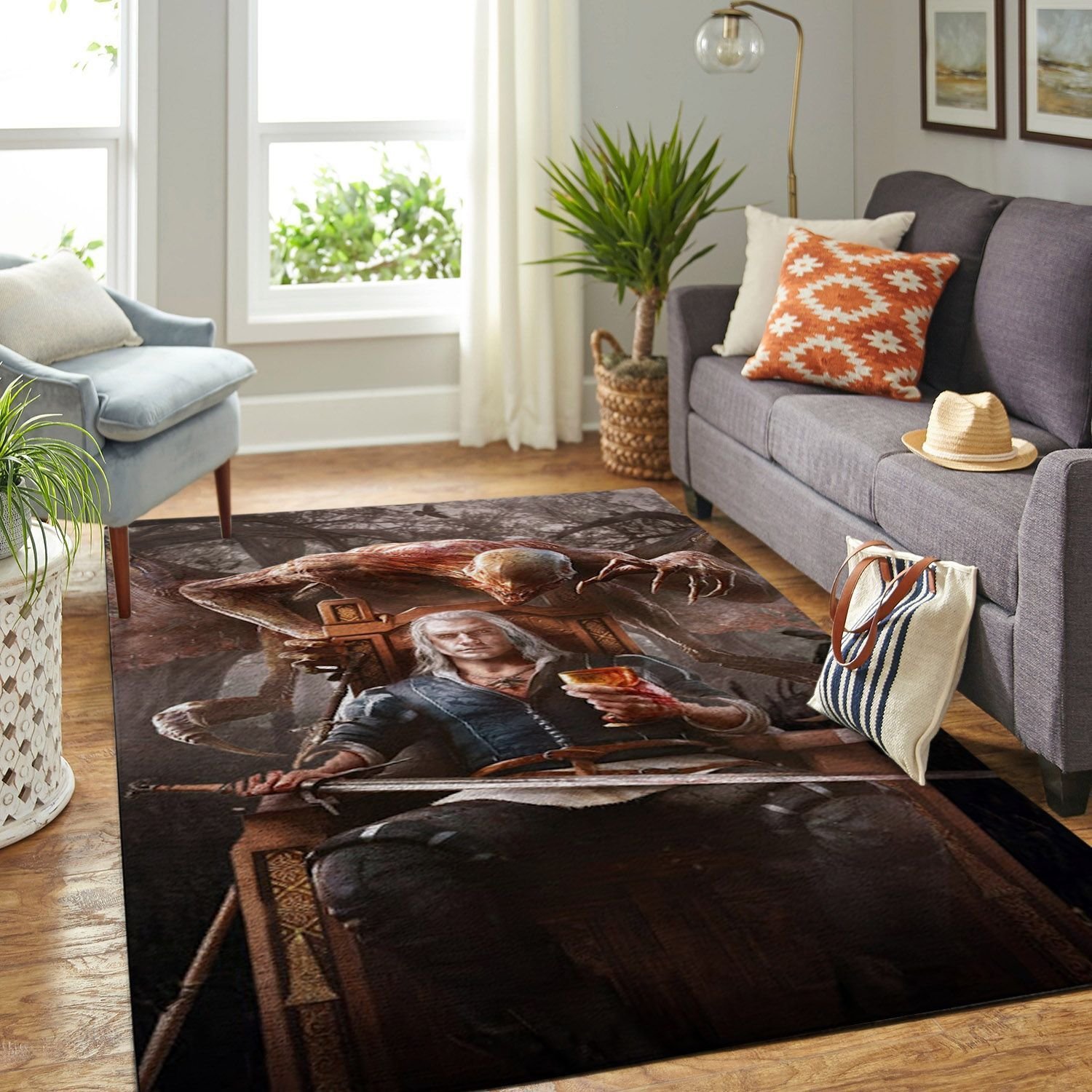 Amazon The Witcher Geralt Netflix Movie Living Room Area Rug