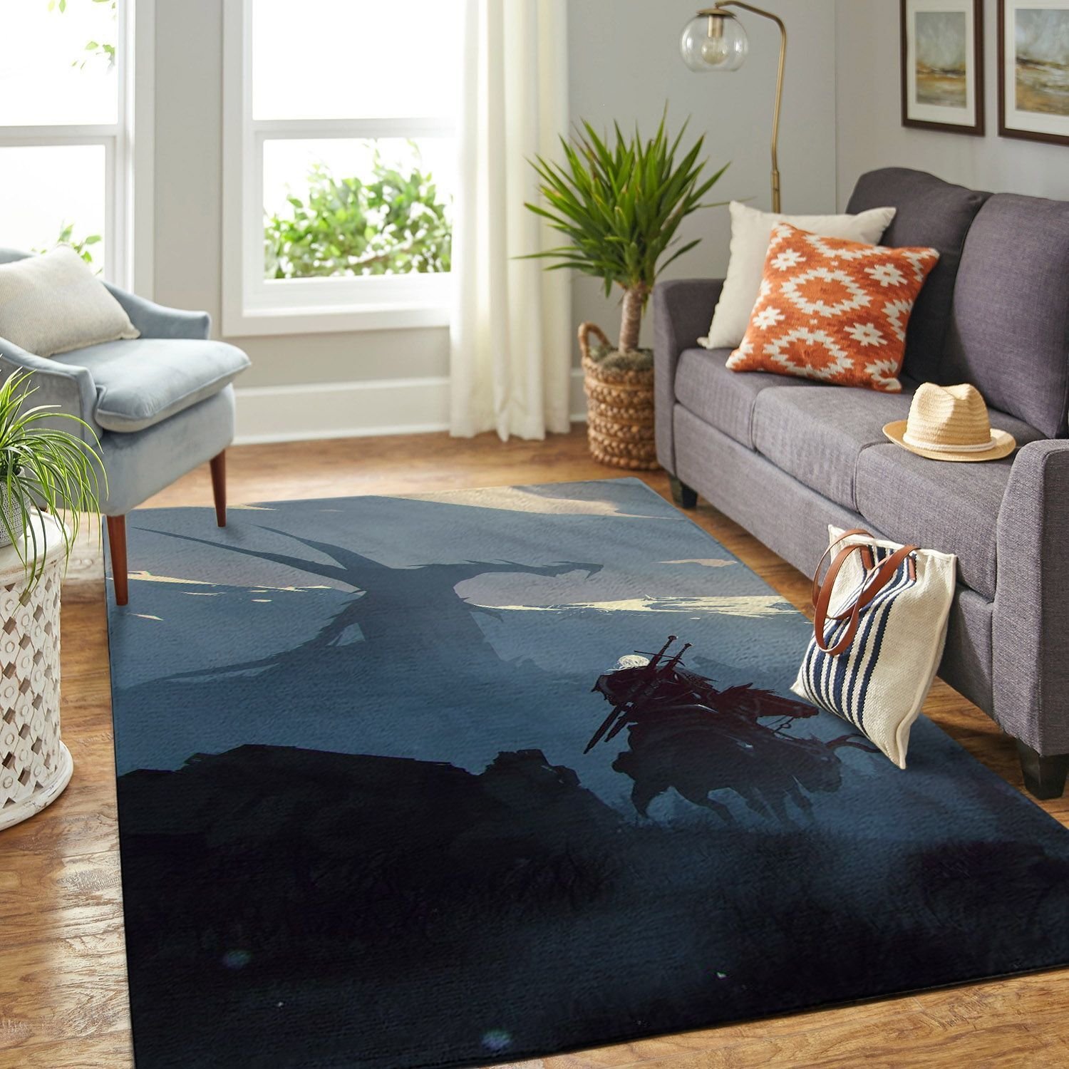 Amazon The Witcher Geralt Netflix Movie Living Room Area Rug