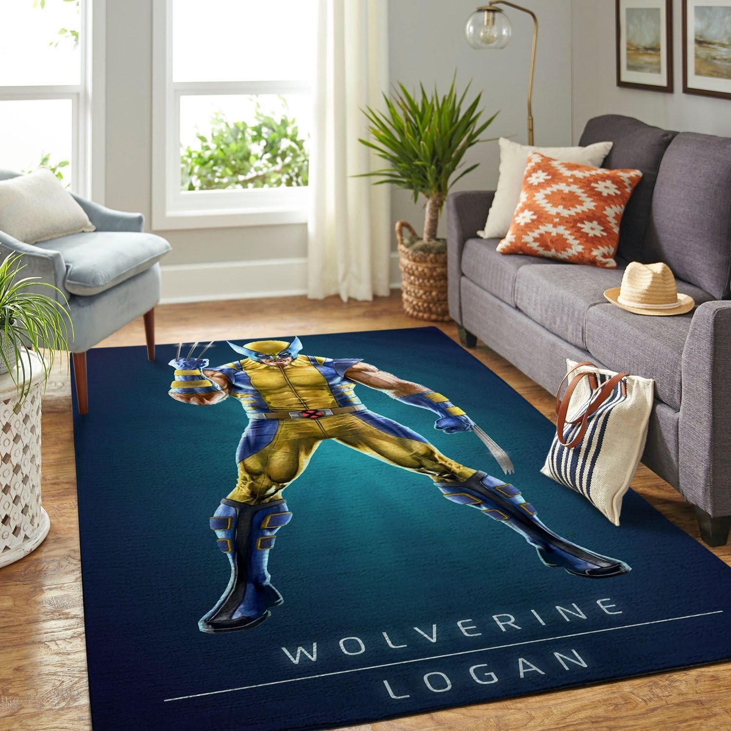 Amazon Wolverine Xmen Living Room Area Rug