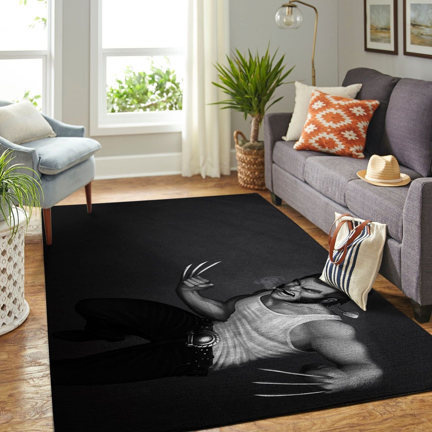 Amazon Wolverine Xmen Living Room Area Rug