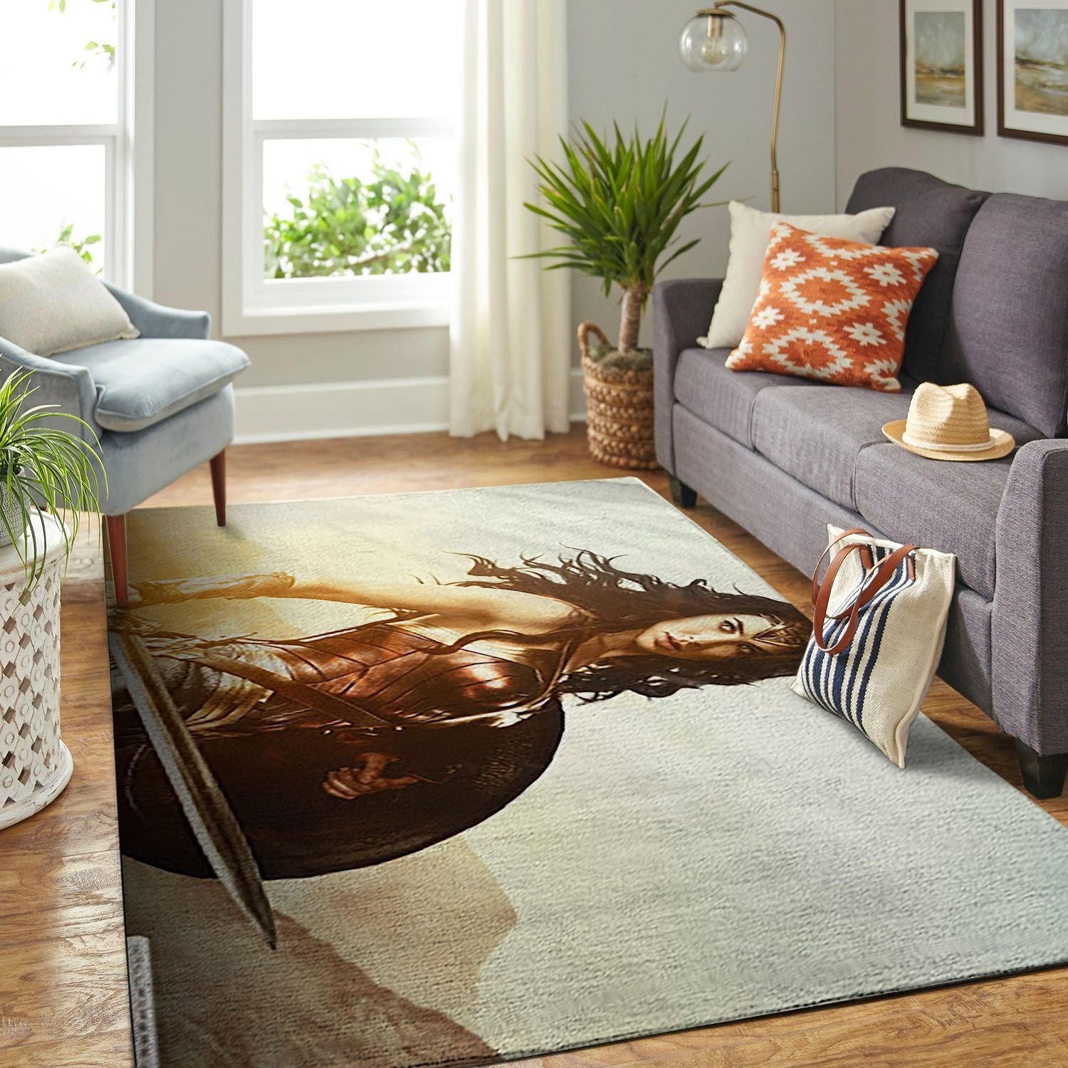 Amazon Wonder Woman Living Room Area Rug
