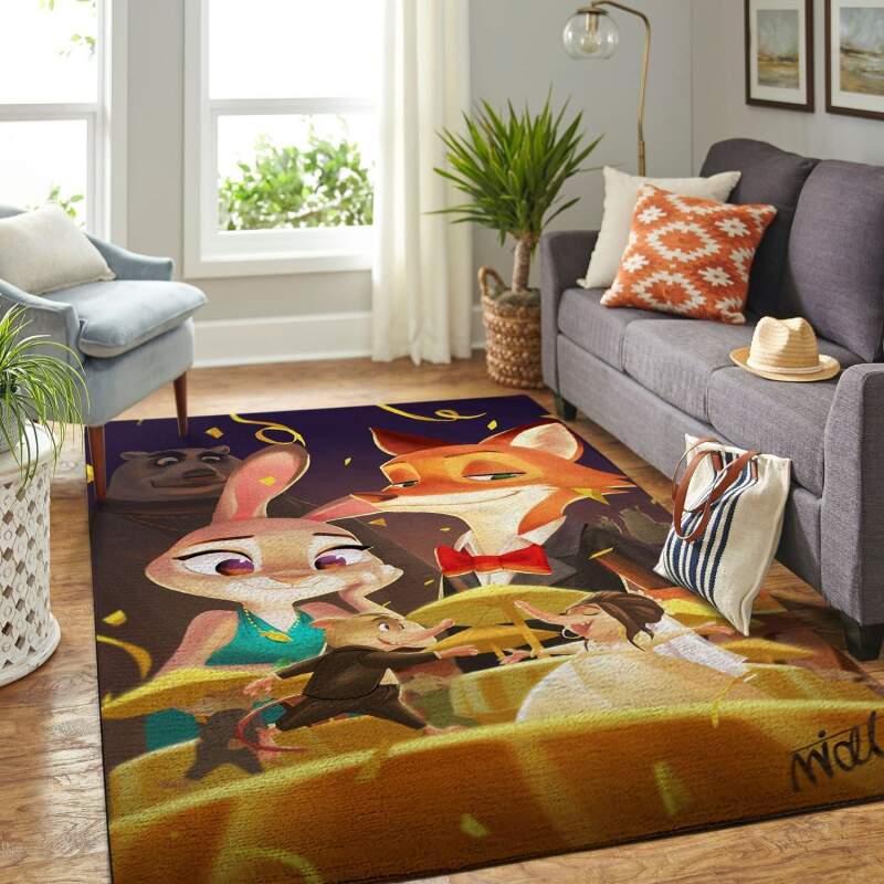 Amazon Zootopia Disney Movie Living Room Area Rug