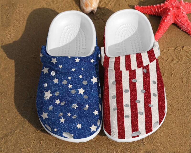 America Flag Independence Us Day 4th Of July Gifts Crocs Clog Shoes