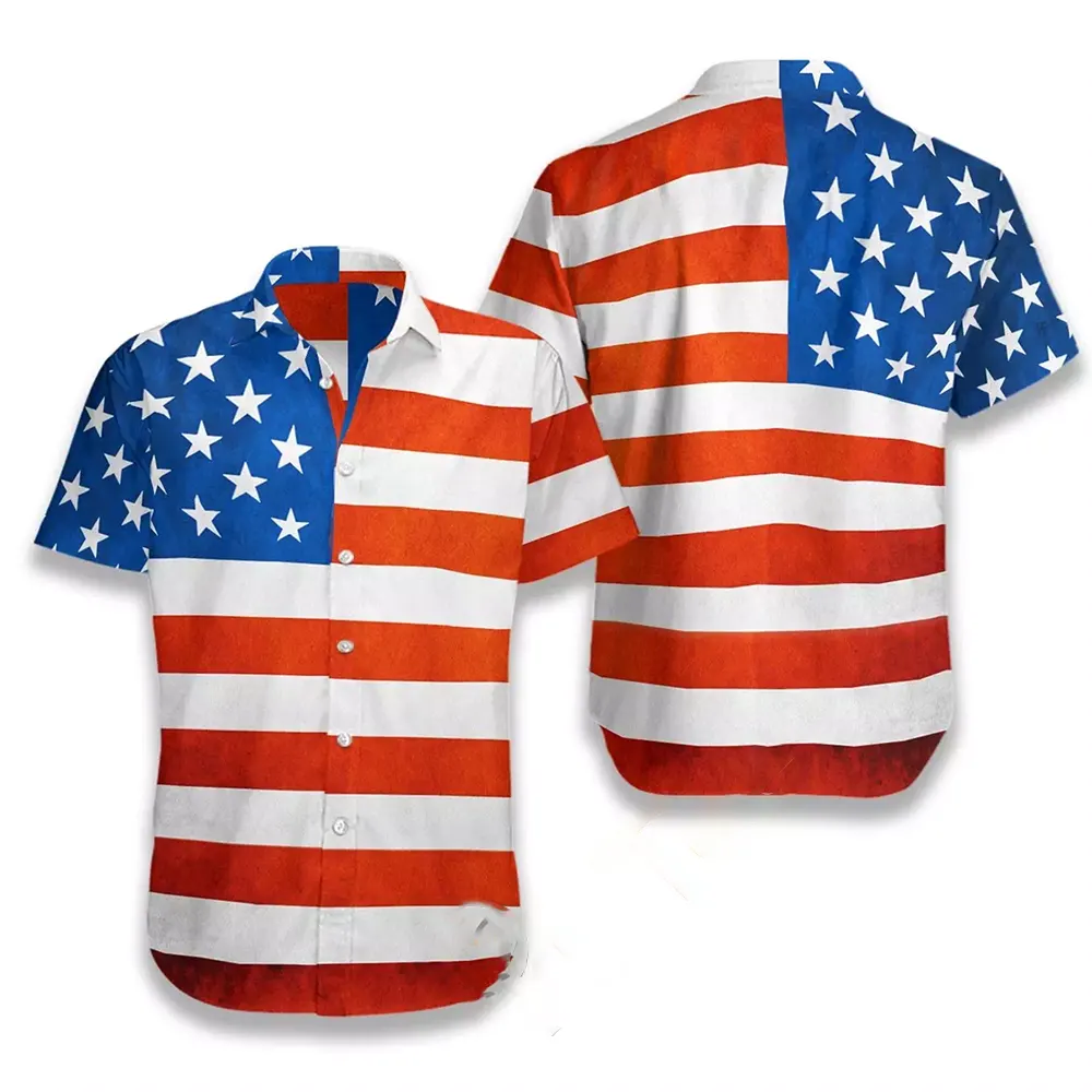 American Flag Hawaiian shirts