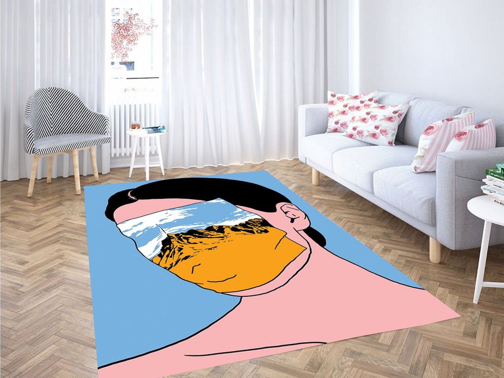 Andrey Kasay Cartoon Wallpaper Living Room Modern Carpet Rug