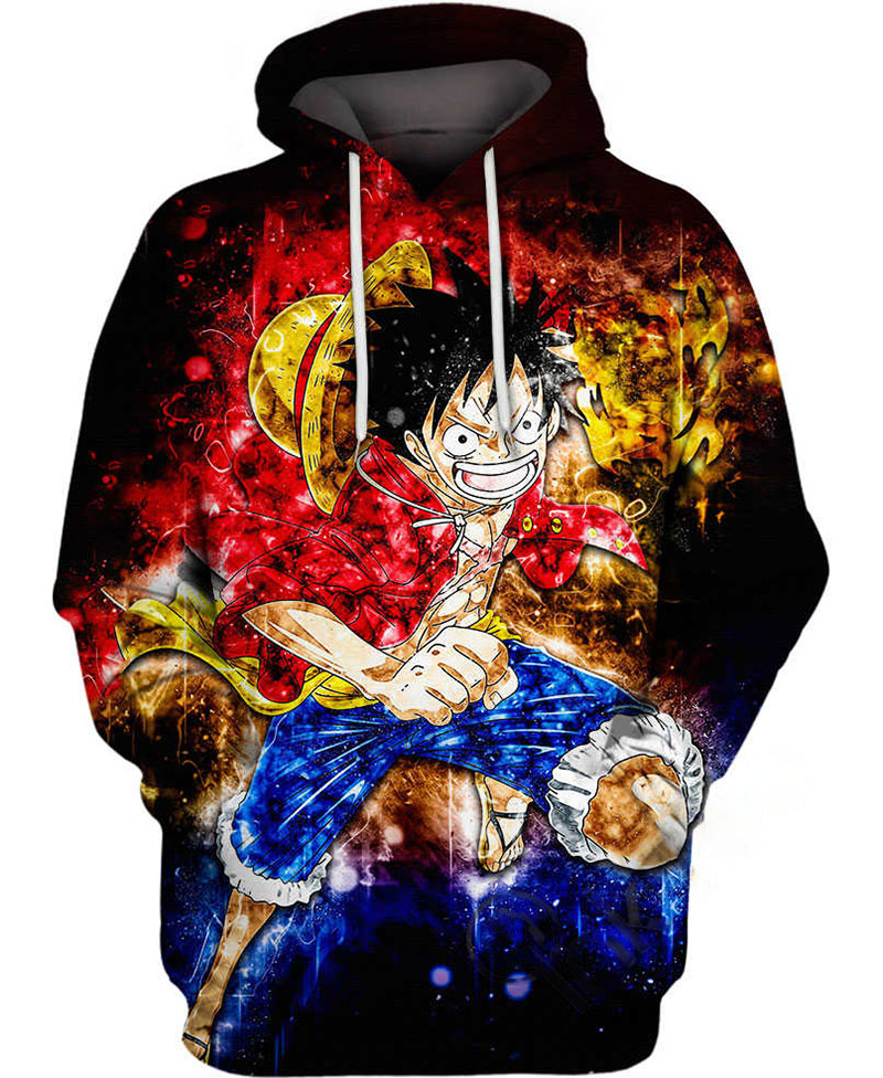 Angry Luffy Hoodie 3D