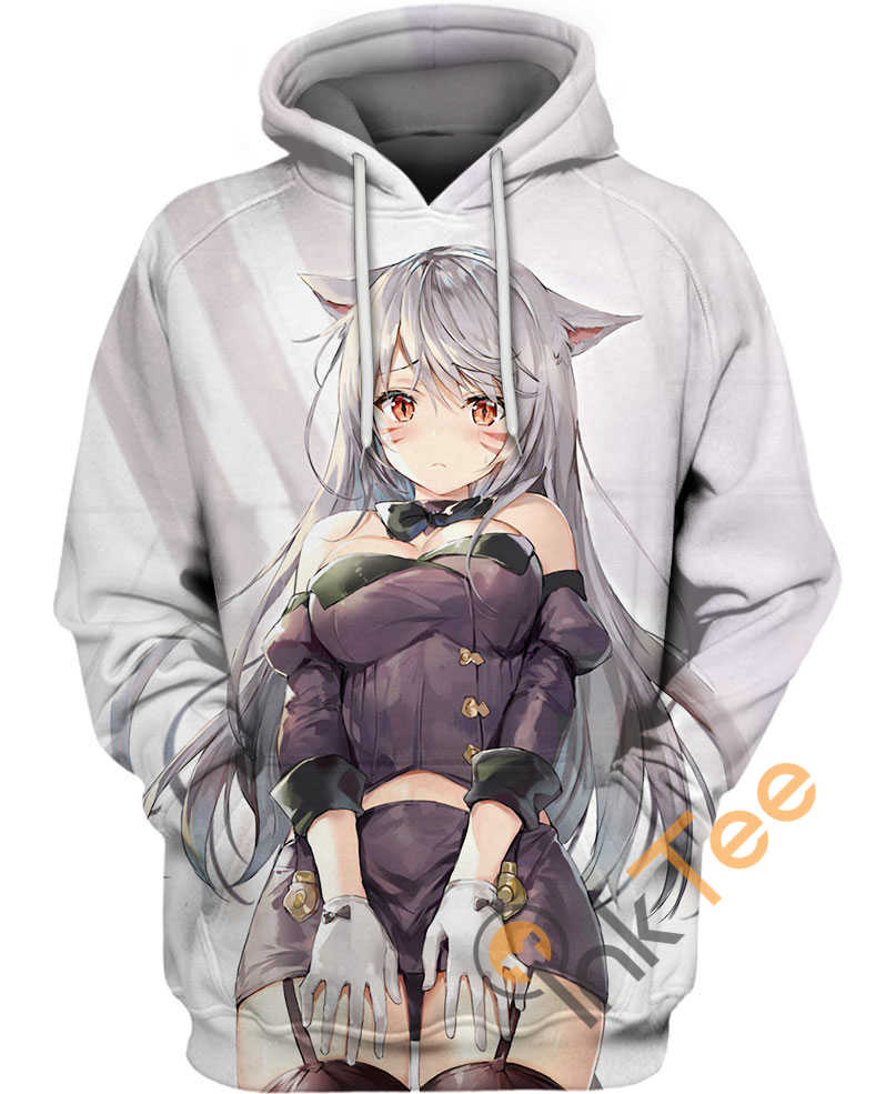 Anime Cat Girl Hoodie 3D