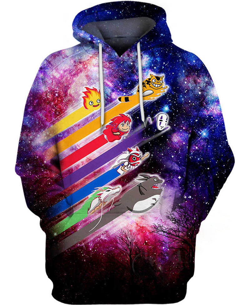 Anime Streak Ghibli Hoodie 3D