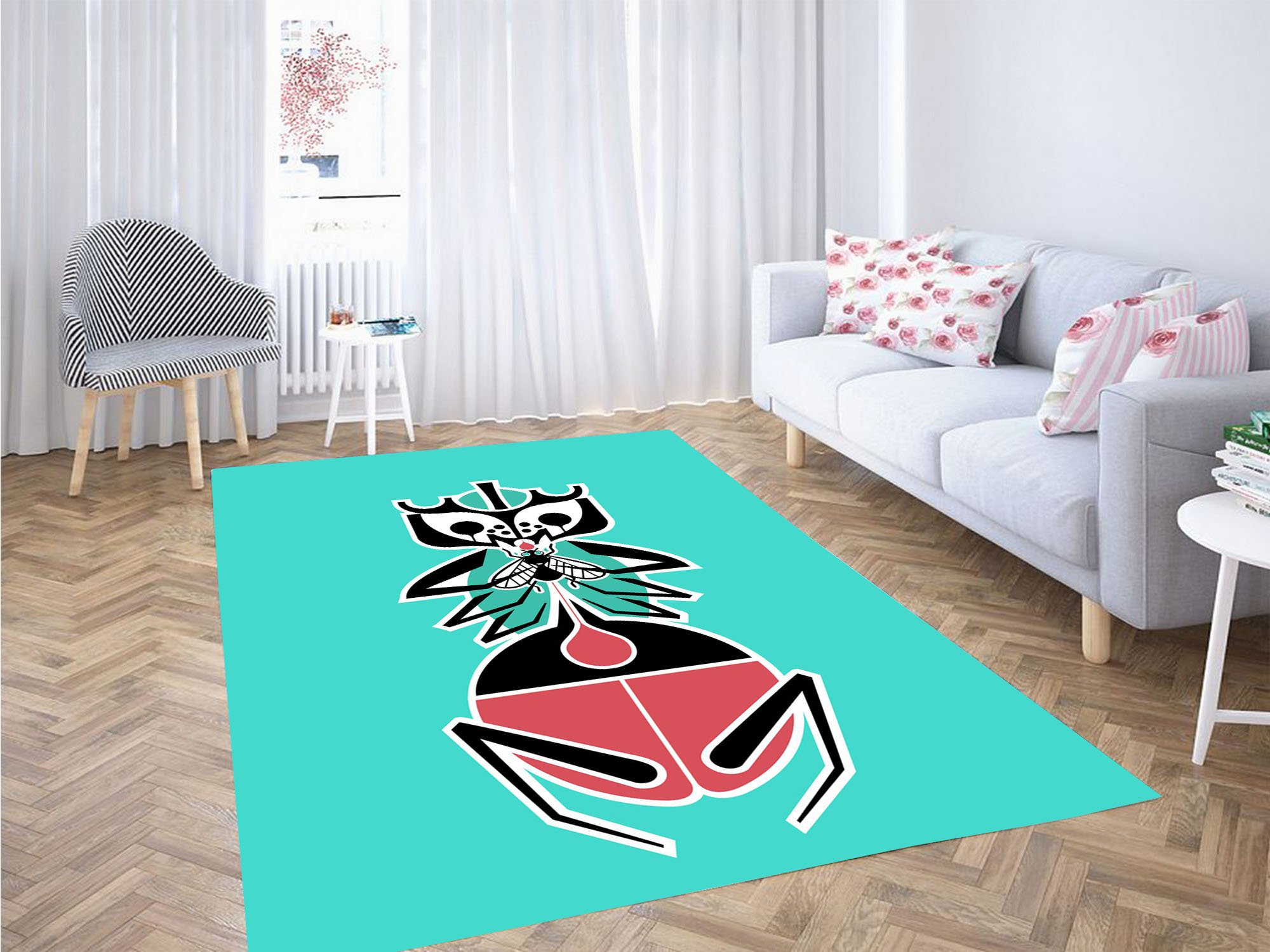 Ant By Primitive Skateboard Carpet Rug