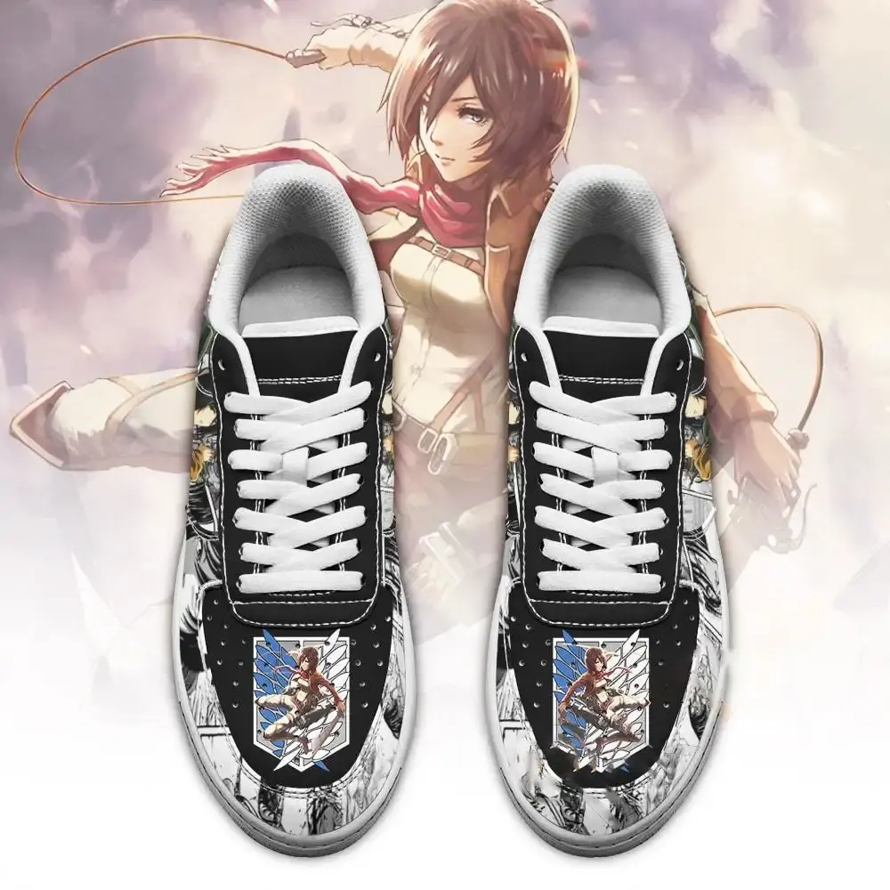 Aot Mikasa Attack On Titan Anime Mixed Manga Amazon Nike Air Force Shoes