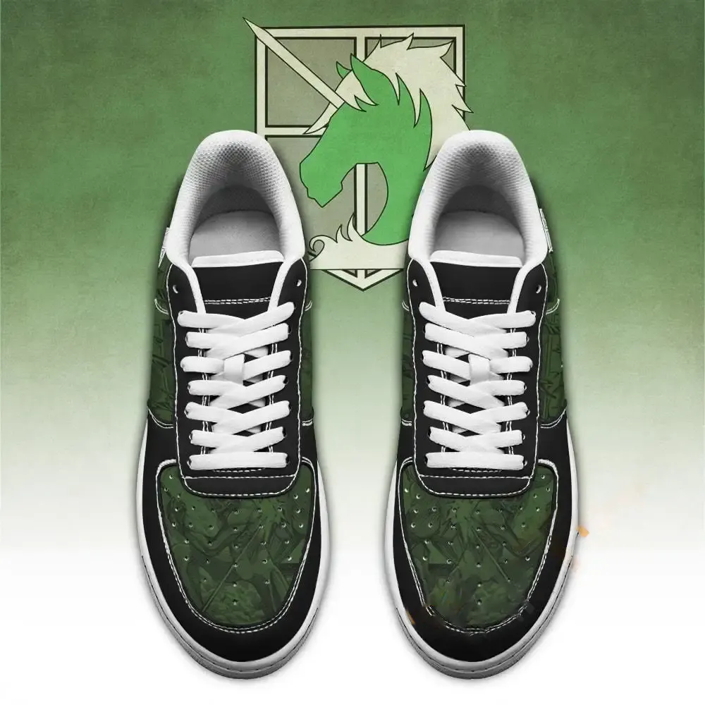 Aot Military Slogan Attack On Titan Anime Amazon Nike Air Force Shoes