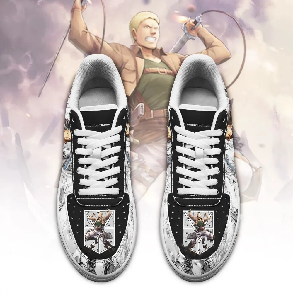 Aot Reiner Attack On Titan Anime Manga Amazon Nike Air Force Shoes