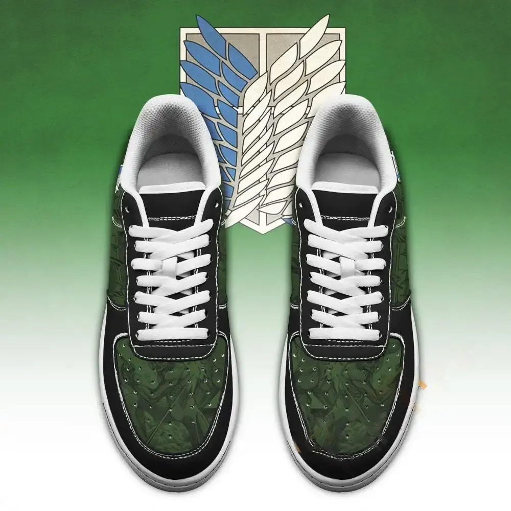 Aot Scout Regiment Slogan Attack On Titan Anime Amazon Nike Air Force Shoes