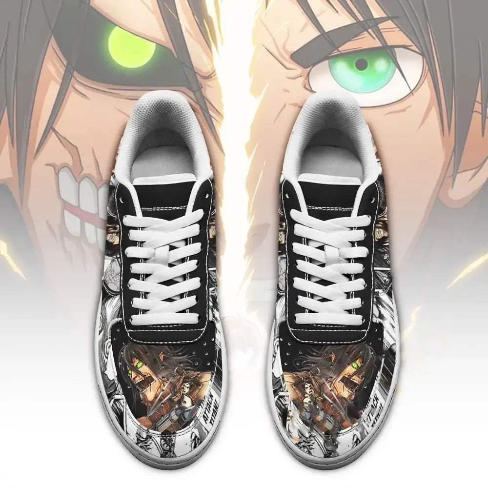Aot Titan Eren Attack On Titan Anime Manga Amazon Nike Air Force Shoes